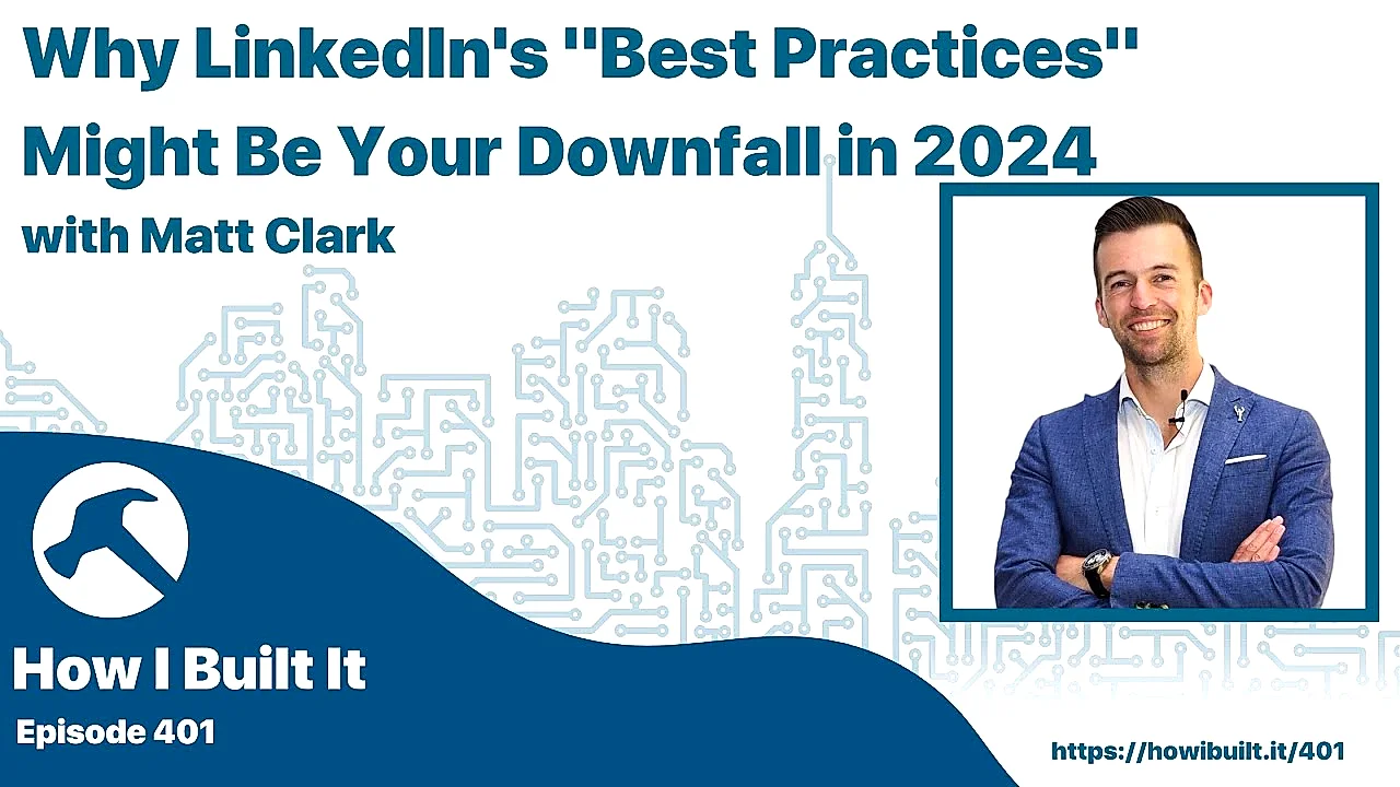 Matt Clark discussing LinkedIn and high-ticket sales on the Streamlined Solopreneur podcast
